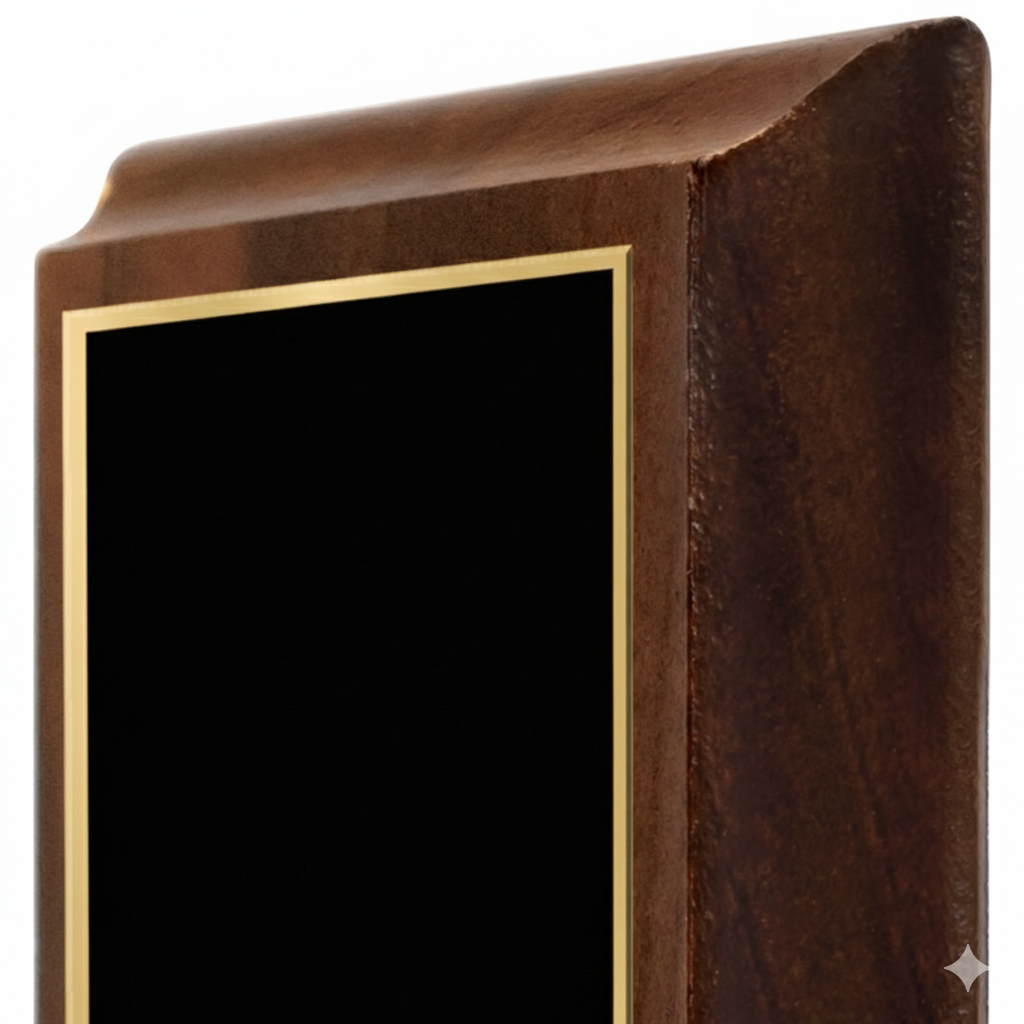 Noble Custom Cut Wooden Ornaments Achievement Award - Image 2